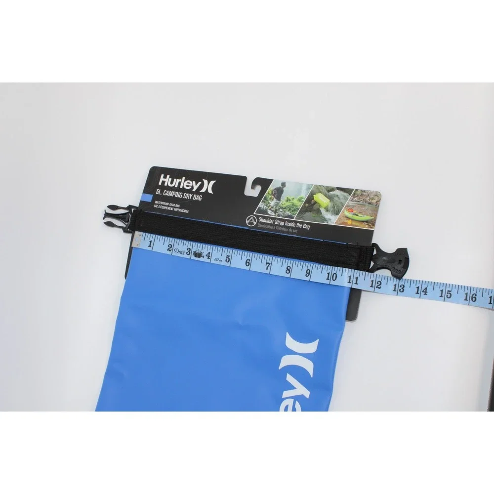 Hurley 5L Camping‎ Dry Bag Blue Packable Waterproof Gear Bag NWT